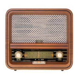 Radio retro' adler camry fm/usb/bluetooth in legno [cr 1188]