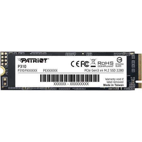 Ssd 240gb patriot viper p310 m.2 pci-ex4 nvme [p310p240gm28]
