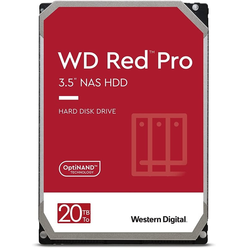Hard disk 20tb western digital red pro 3.5 nas sata iii [wd201kfgx]
