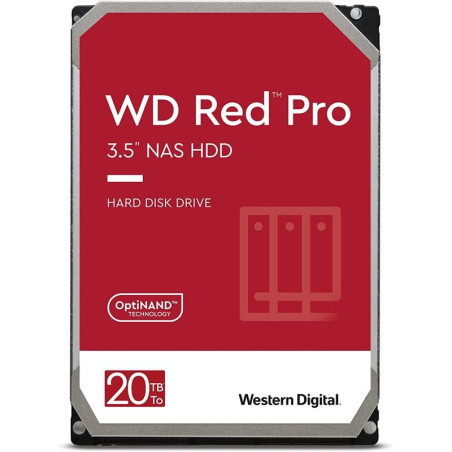 Hard disk 20tb western digital red pro 3.5 nas sata iii [wd201kfgx]