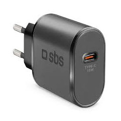 Alimentatore da rete sbs ultra veloce tipo-c 15w nero