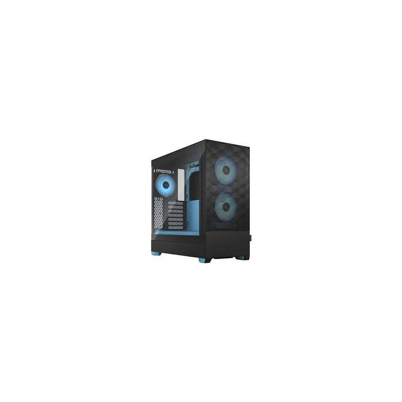 Case fractal design pop air rgb atx microatx mini-itx nero/ciano