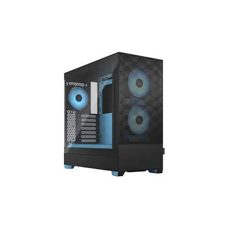 Case fractal design pop air rgb atx microatx mini-itx nero/ciano