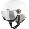 Casco da scii alpina arber visor q-lite 54-58 bianco opaco