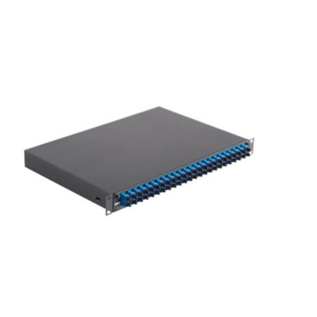 Cassetto fibra panduit acqua 12 adattatori duplex sc nero [fd1w12aqdscz]