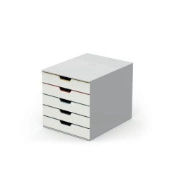 Cassetiera durable varicolor mix 5 cassetti bianco/multicolore [762527]