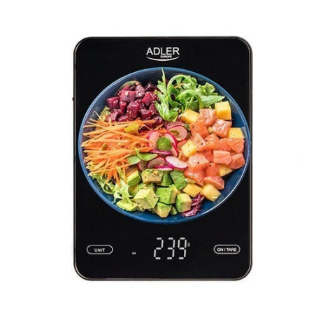 Bilancia da cucina adler 10kg nero [ad 3177b]