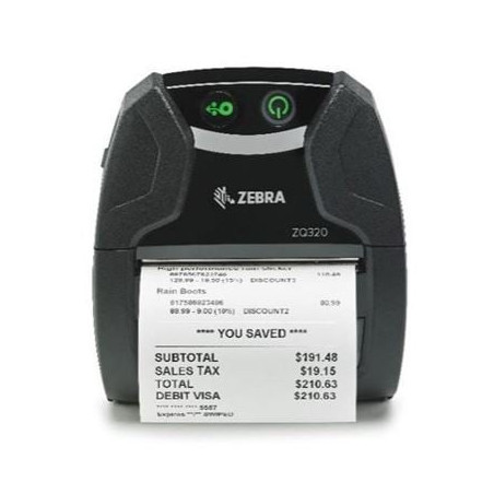 Stampante etichette zebra zq320 portatile 203dpi 2300mah usb-c