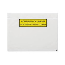 Busta adesiva markin dl 110x220mm 100-pz bianco