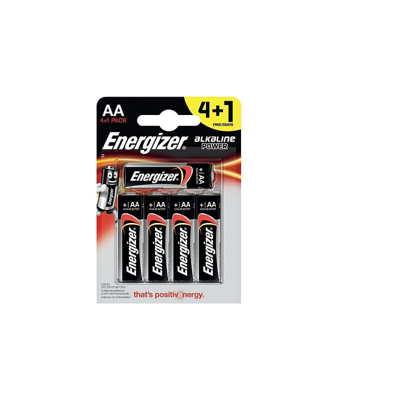 Batteria energizer power lr6 alcaline aa 1.5v 5pz [e300483503]