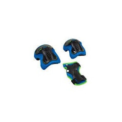 Set protezioni hudora taglia s blu/nero 6pz [83048]