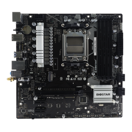 Scheda madre biostar a620mp-e pro am5 matx ddr4 nero [a620mp-e