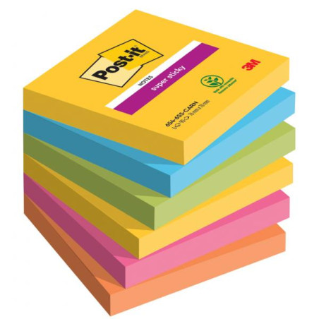 Blocco adesivo post-it quadrato 76x76mm 90 fogli multicolore