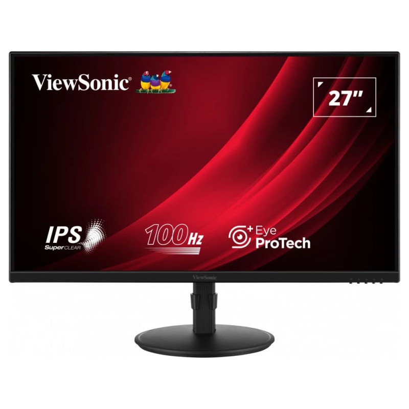 Monitor led 27" viewsonic vg2708a-mhd full hd 1920x1080p/5ms/classe