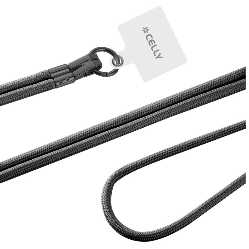 Cordino porta smartphone celly freedom lace nero [freedomlcbk]