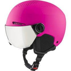 Casco da sci alpina zupo visor q-lite junior 51-55cm rosa