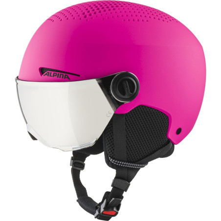 Casco da sci alpina zupo visor q-lite junior 51-55cm rosa