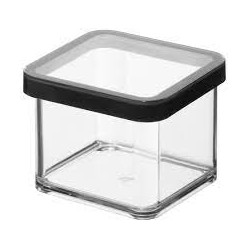 Contenitori per alimenti rotho loft con coperchio 0.5l plastica trasparente/nero