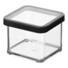 Contenitori per alimenti rotho loft con coperchio 0.5l plastica trasparente/nero