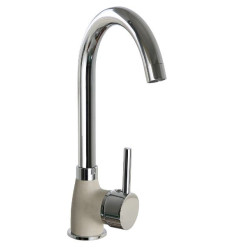 Miscelatore da cucina pyramis bello duo 30cm beige sabbia/cromo [090