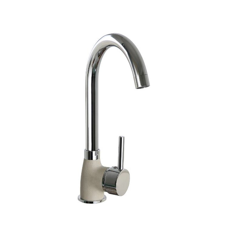 Miscelatore da cucina pyramis bello duo 30cm beige sabbia/cromo [090