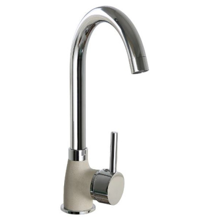 Miscelatore da cucina pyramis bello duo 30cm beige sabbia/cromo [090