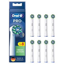 Set testine braun oral-b pro cross action per spazzolino elettrico