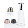 Set macina elettrico adler ad 4449w sale/pepe usb 150ml bianco opaco
