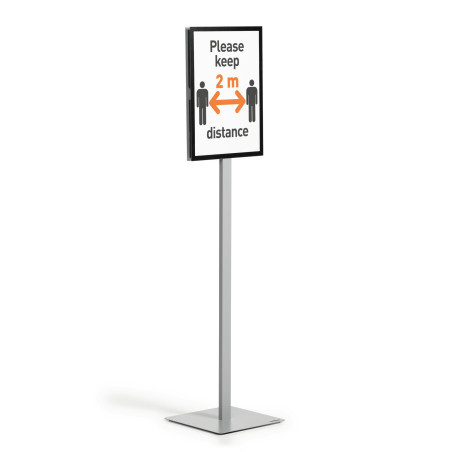 Espositore da pavimento durable info stand basic a3-5013-57