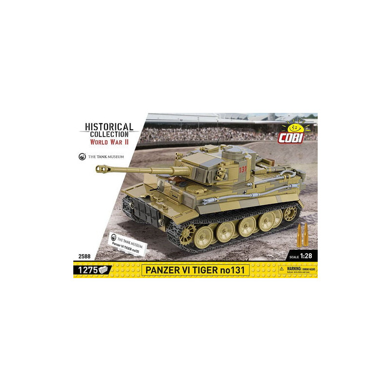 Modellino cobi klocki panzer vi tiger no131 1/28 carro armato 1275pz