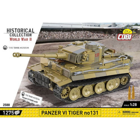Modellino cobi klocki panzer vi tiger no131 1/28 carro armato 1275pz
