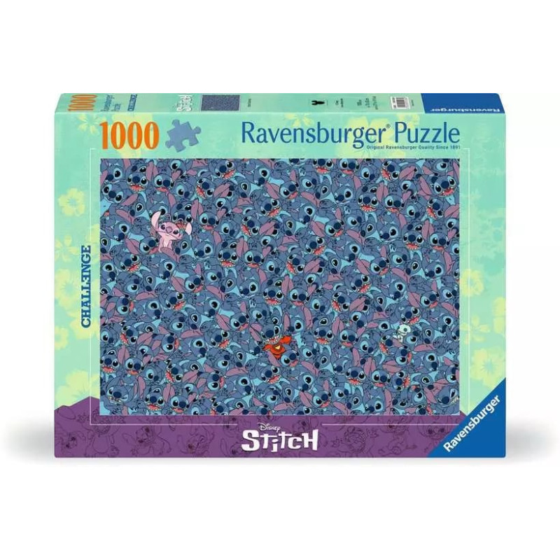 Puzzle ravensburger disney stitch challenge multicolore 1000pz [12001265]