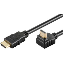 Cavo hdmi goobay ad alta velocitÃ  con ethernet 2m nero [61296]