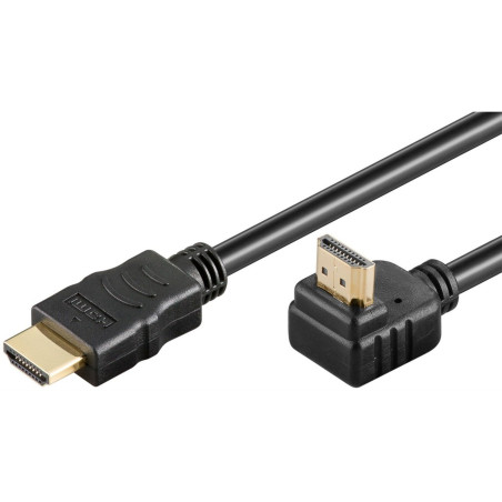 Cavo hdmi goobay ad alta velocitÃ  con ethernet 2m nero [61296]