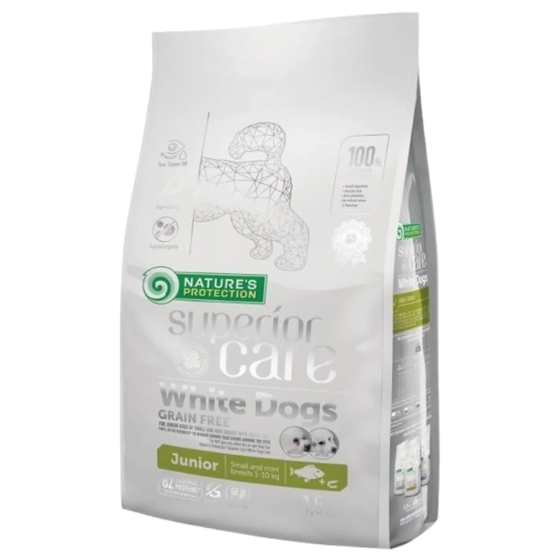 Cibo per cani nature's protection superior care white dogs grain