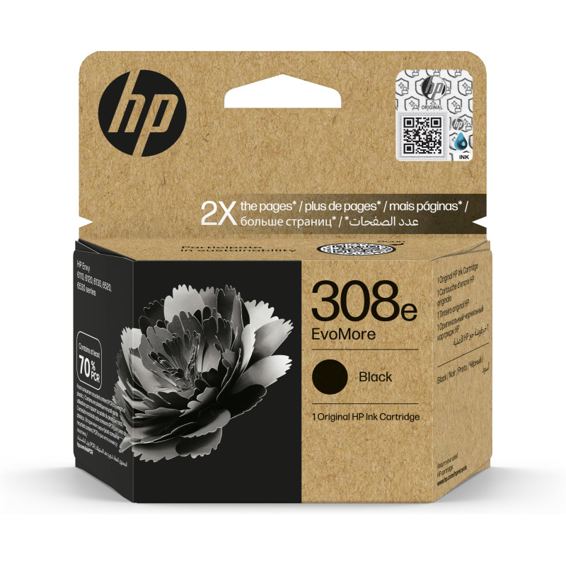 Cartuccia hp 308e evomore con inchiostro nero [7fp22ue]