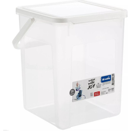 Contenitore detersivo rotho basic 5kg 9l trasparente [1770101100rp]