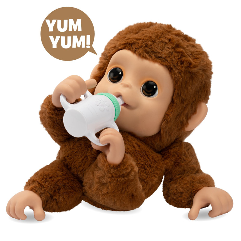 Peluche moose toys my baby monkey mango la mia scimmietta multicolore