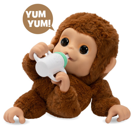 Peluche moose toys my baby monkey mango la mia scimmietta multicolore