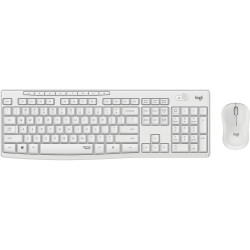 Set tastiera logitech mk295 mouse wireless combo bianco [920-009821]