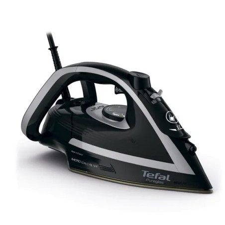Ferro da stiro tefal puregliss fv8062e0 a vapore 3000w nero/grigio