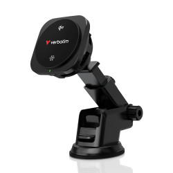 Supporto da auto verbatim con ricarica wireless 15w nero [31861]