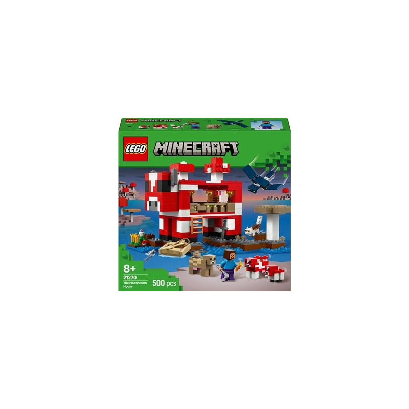 Lego minecraft la casa dei funghi multicolore 500pz [21270]