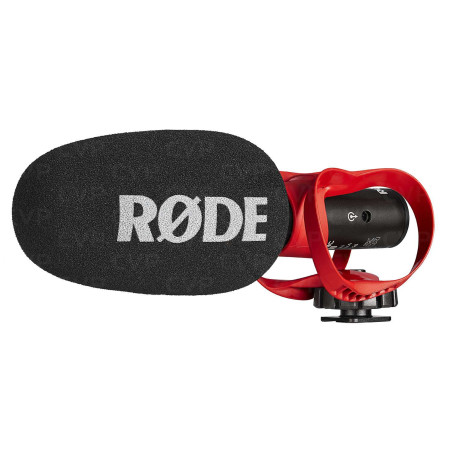 Microfono direzionale rode videomic go ii con supporto helix nero/rosso