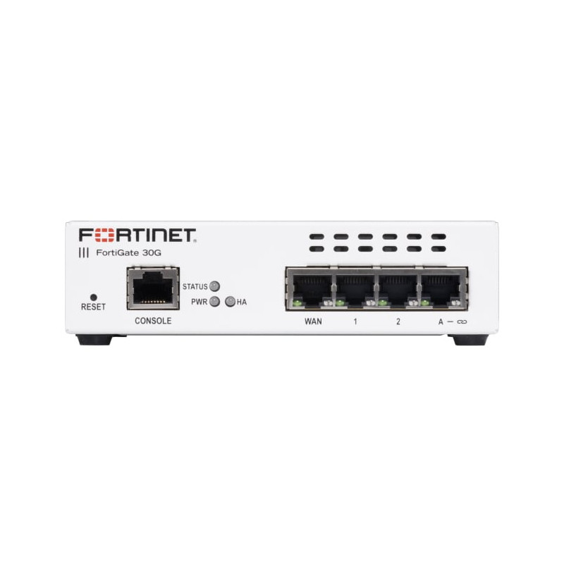 Firewall fortinet hardware fortigate-30g 4 porte ge rj45 [fg-30g-bdl-950-36]