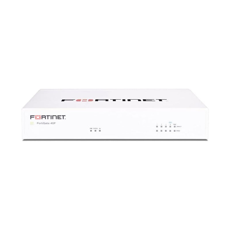 Firewall fortinet fortigate-40f 4 porte 216 x160 x 38.5mm bianco