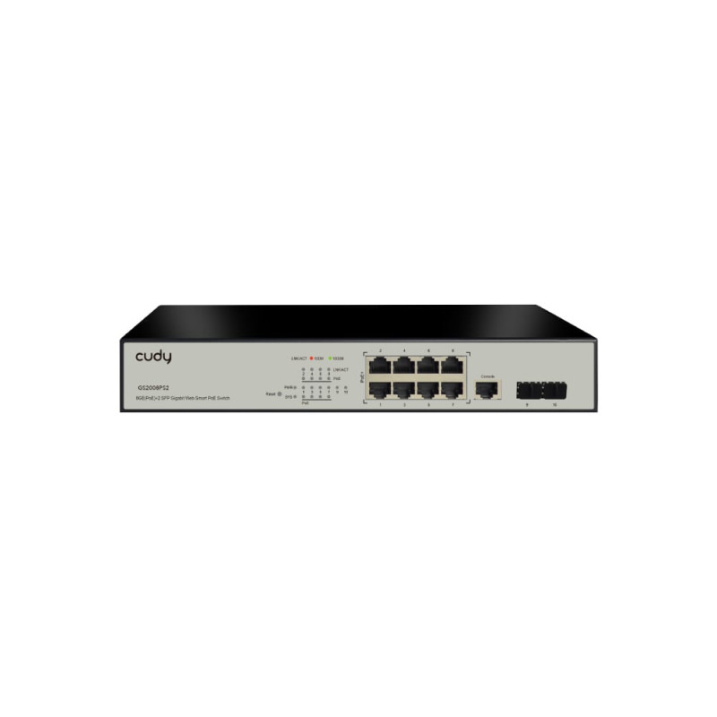 Switch 8+2p cudy gs2008ps2 m poe+ sfp [gs2008ps2]