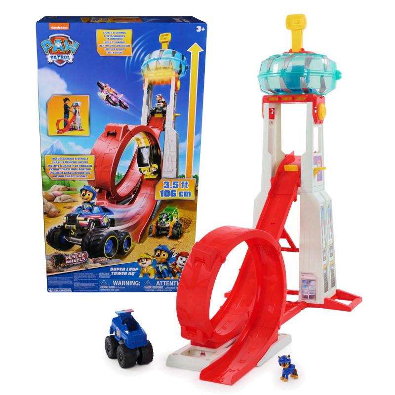 Spinmaster - paw patrol rescue wheels: superloop chase e la sua