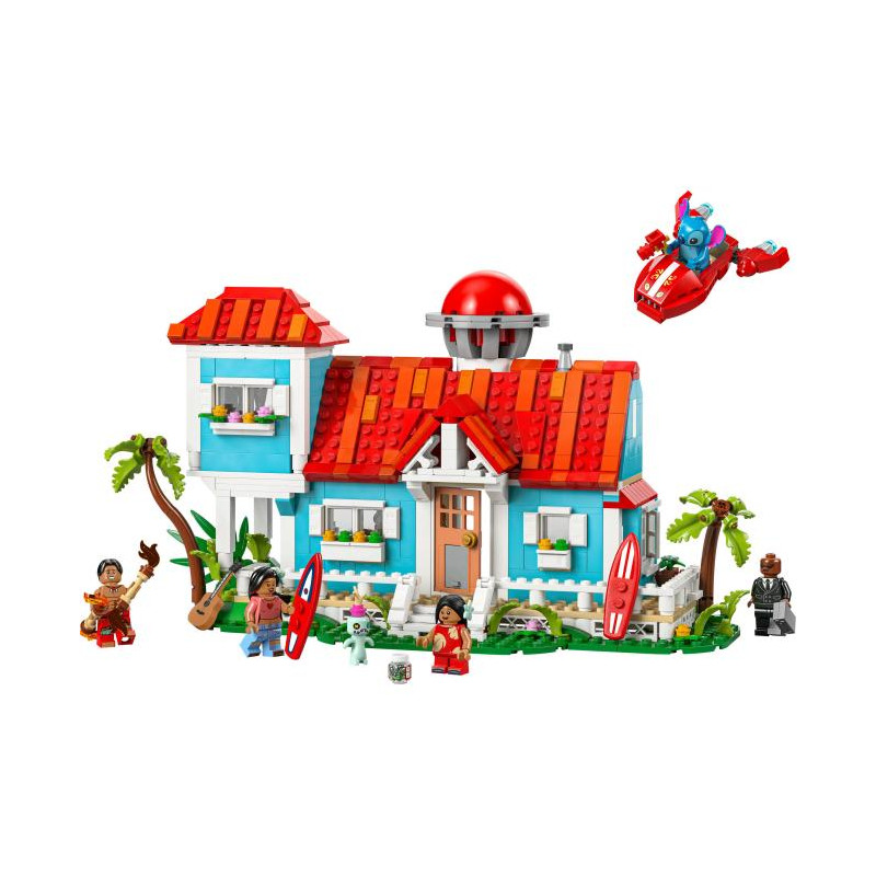 Set di costruzioni lego disney 43268 lilo e stitch casa sulla spiaggia