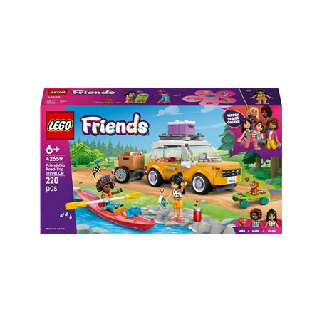 Set di costruzione lego friends 42659 auto da viaggio dell'amicizia